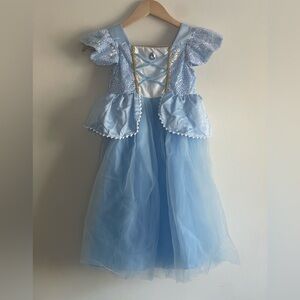 Sparkling Light Blue Princess Dress with accessories NWOT